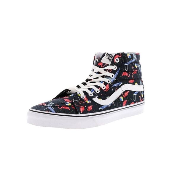 Vans Sk8-Hi Reissue Pool Vibes Ankle-High Canvas Fashion Sneakers - Picture 2 of 4
